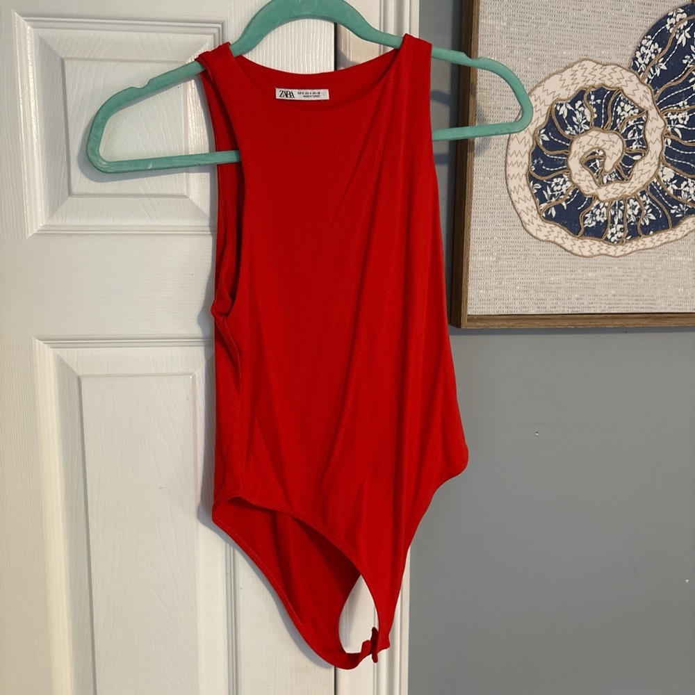 Zara Kids Vibrant Red Bodysuit